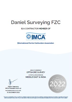 IMCA Certificate